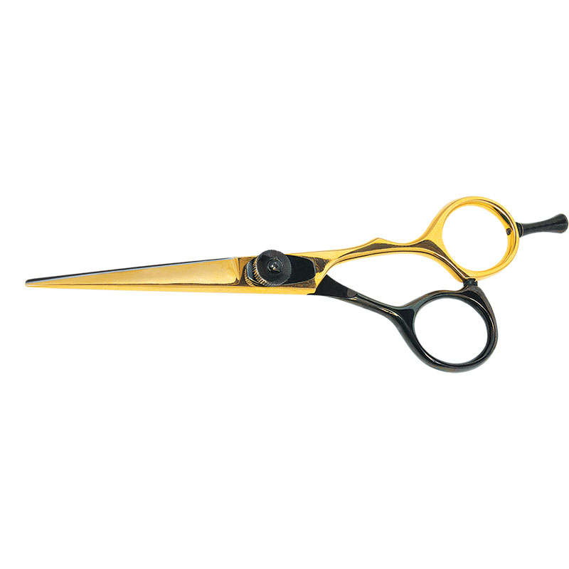 Professional Hairdressing Scissors Black & Gold 